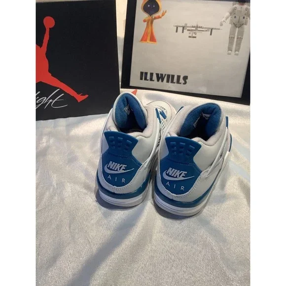 Industrial Blue Military Blue 4s 26 Sepatu Air Jordan Retro